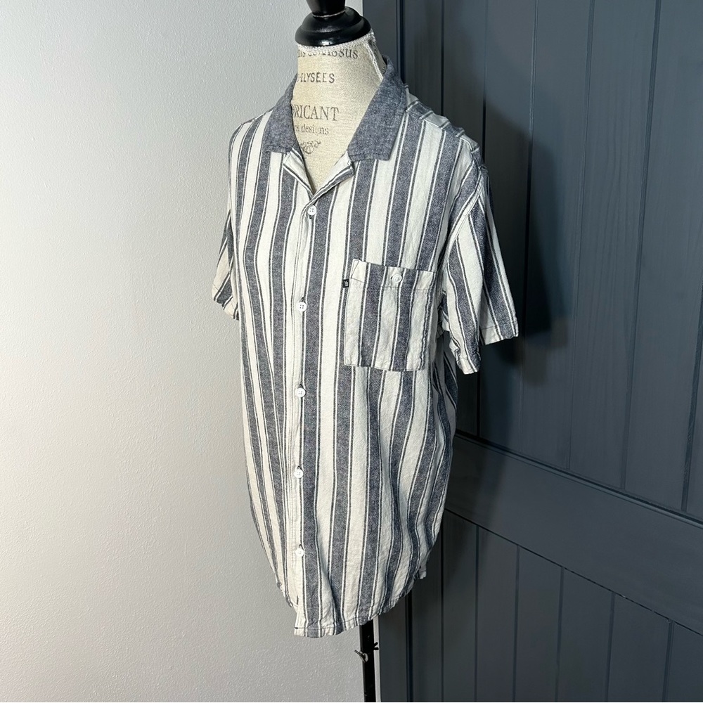Junk Food Stripe Button Down Shirt
